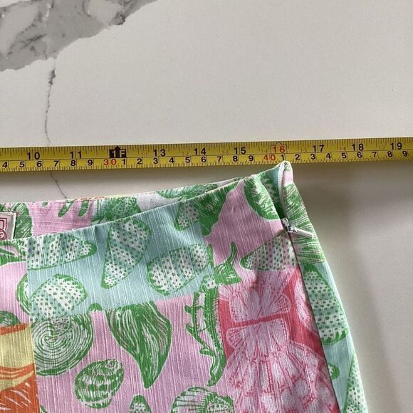 Lilly Pulitzer Originals Resort Fit Capri Sz 8 Seashells Beach Summer - Picture 5 of 10
